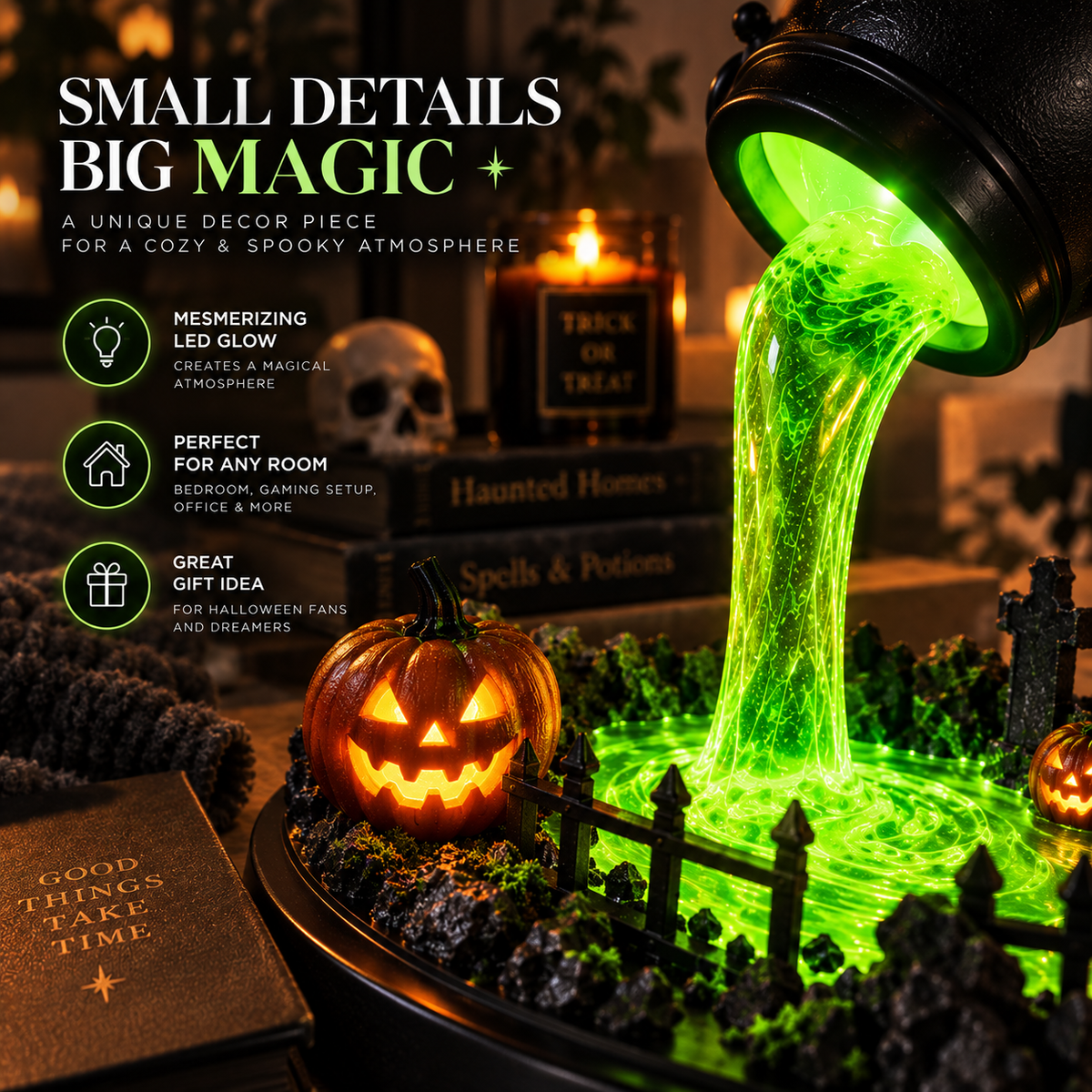 Witch Cauldron Lamp By Daliver