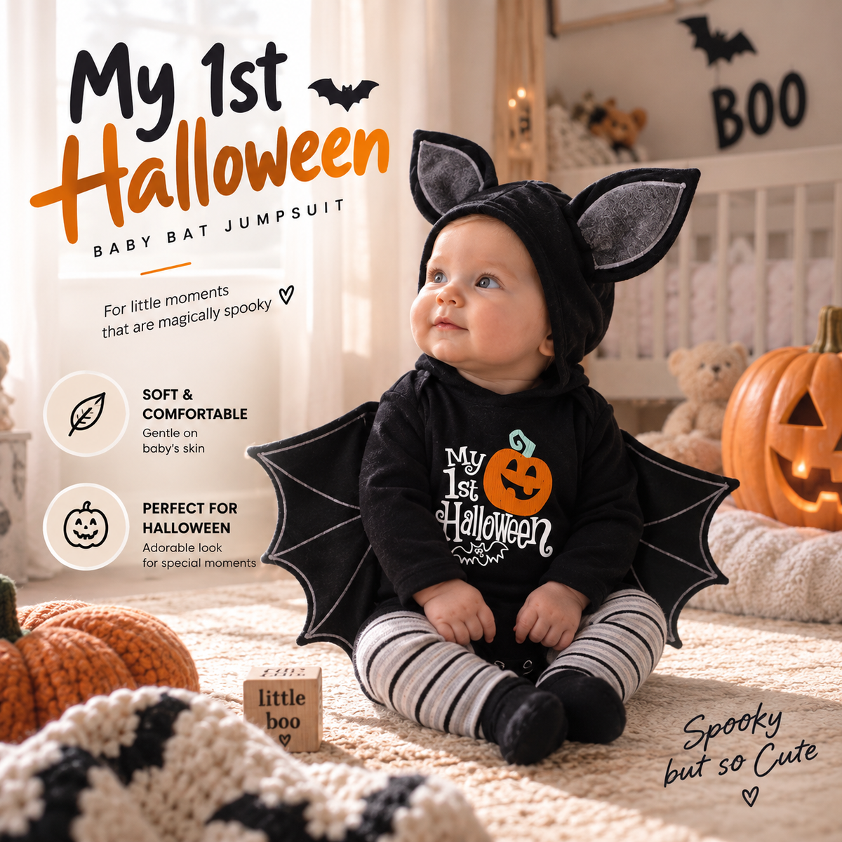 Baby Halloween Bat Costume By Daliver