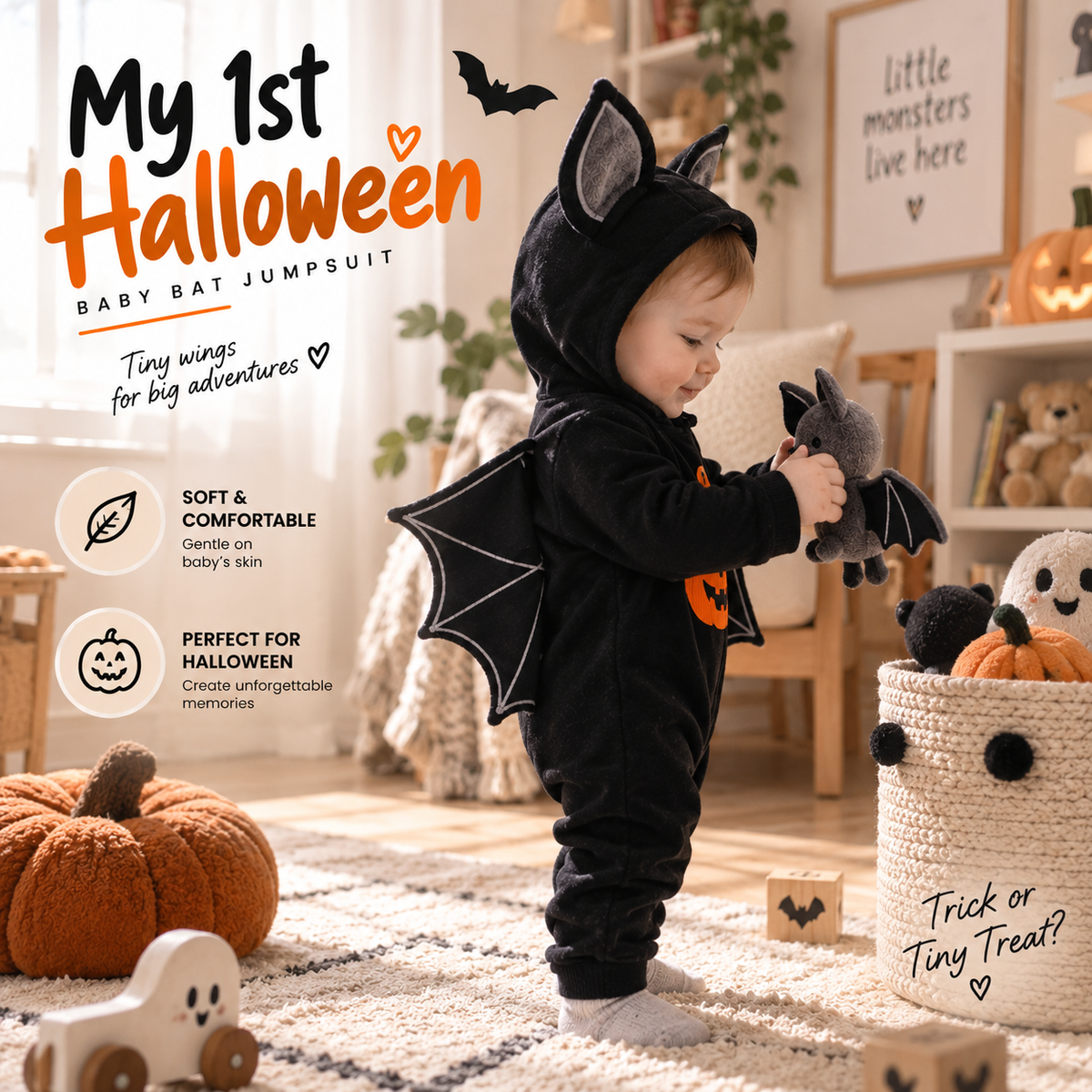 Baby Halloween Bat Costume By Daliver
