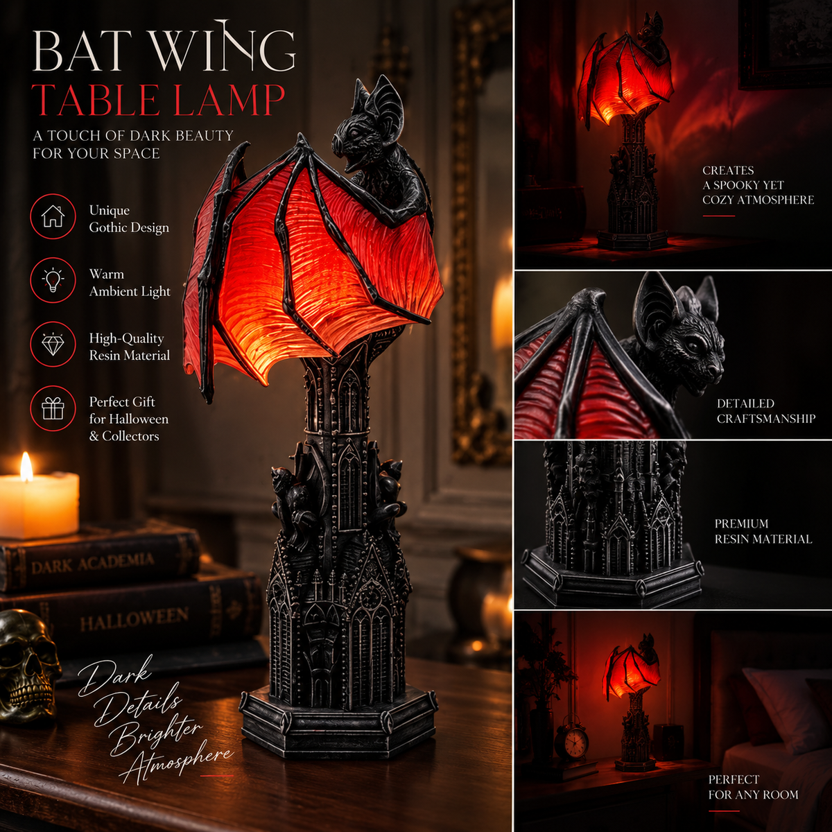 Bat Halloween Lamp By Daliver